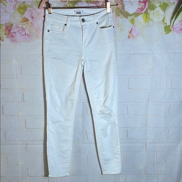Paige Women's White Jeans - Picture 1 of 12